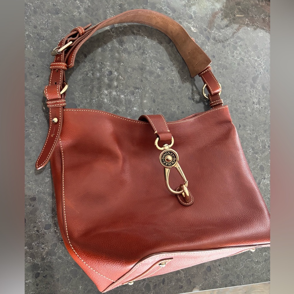 Women's Dooney & Bourke Medium Pebbled Leather Lock Sac Hobo Bag